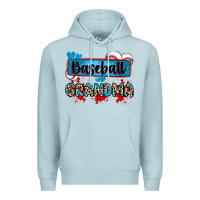 Blue Mist baseball grandma with leopard Premium Hoodie - Zillion Design Studio