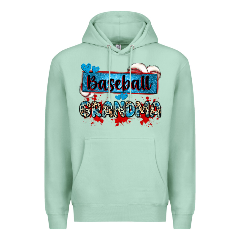 Baseball Grandma With Leopard Premium Hoodie by Zillion Design Studio | Teevron