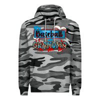 Slate Camo baseball grandma with leopard Premium Hoodie - Zillion Design Studio