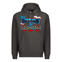 Smoke baseball grandma with leopard Premium Hoodie - Zillion Design Studio