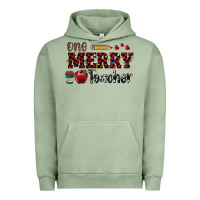 Pigment Oil Green one merry teacher Urban Hoodie - RanaPortraitStore