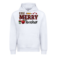 White one merry teacher Urban Hoodie - RanaPortraitStore