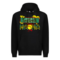 Black softball nana with leopard Premium Hoodie - Zillion Design Studio
