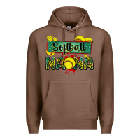 Chestnut softball nana with leopard Premium Hoodie - Zillion Design Studio