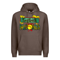 Coffee softball nana with leopard Premium Hoodie - Zillion Design Studio