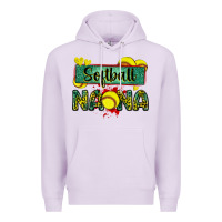 Lilac softball nana with leopard Premium Hoodie - Zillion Design Studio