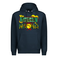 Navy softball nana with leopard Premium Hoodie - Zillion Design Studio