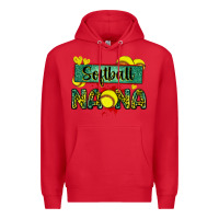 Red softball nana with leopard Premium Hoodie - Zillion Design Studio