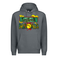Rock softball nana with leopard Premium Hoodie - Zillion Design Studio