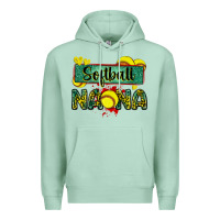 Seafoam softball nana with leopard Premium Hoodie - Zillion Design Studio