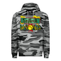 Slate Camo softball nana with leopard Premium Hoodie - Zillion Design Studio