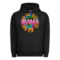 Pigment Black tie dye mama Urban Hoodie - texasbilliewilder