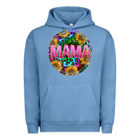 Pigment Pebble Blue tie dye mama Urban Hoodie - texasbilliewilder