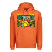 Carrot softball mom with leopard Premium Hoodie - Zillion Design Studio