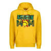 Lemon softball mom with leopard Premium Hoodie - Zillion Design Studio
