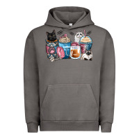 Pigment Tornado cat coffee cups Urban Hoodie - Zillion Design Studio