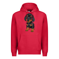 Cardinal dachshund puppy Premium Hoodie - RanaPortraitStore