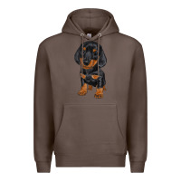 Coffee dachshund puppy Premium Hoodie - RanaPortraitStore