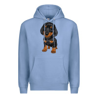 Colony Blue dachshund puppy Premium Hoodie - RanaPortraitStore