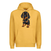 Mustard dachshund puppy Premium Hoodie - RanaPortraitStore