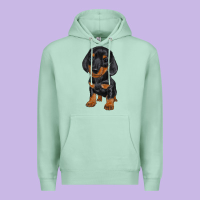 Dachshund Puppy Premium Hoodie Designed By Ranaportraitstore