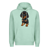 Seafoam dachshund puppy Premium Hoodie - RanaPortraitStore