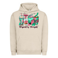 Pigment French Oak respiratory therapist coffee cups Urban Hoodie - Zillion Design Studio