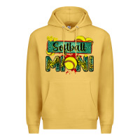 Antique Gold softball mini with leopard Premium Hoodie - Zillion Design Studio
