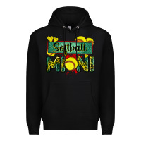 Black softball mini with leopard Premium Hoodie - Zillion Design Studio