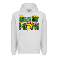 Dove Grey softball mini with leopard Premium Hoodie - Zillion Design Studio