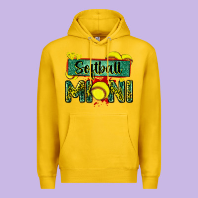 Softball Mini With Leopard Premium Hoodie Designed By Zillion Design Studio