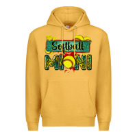 Mustard softball mini with leopard Premium Hoodie - Zillion Design Studio