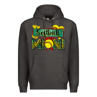 Smoke softball mini with leopard Premium Hoodie - Zillion Design Studio