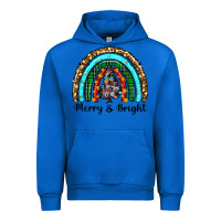 Cobalt merry and bright rainbow christmas Urban Hoodie - RanaPortraitStore