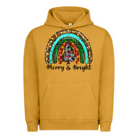 Pigment Peanut Butter merry and bright rainbow christmas Urban Hoodie - RanaPortraitStore