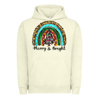 Pigment Pistachio merry and bright rainbow christmas Urban Hoodie - RanaPortraitStore