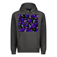 Charcoal Heather halloween Premium Hoodie - texasbilliewilder