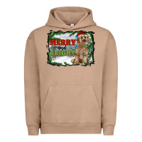 Pigment Burro merry and bright cockapoo Urban Hoodie - RanaPortraitStore