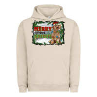 Pigment French Oak merry and bright cockapoo Urban Hoodie - RanaPortraitStore