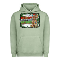 Pigment Oil Green merry and bright cockapoo Urban Hoodie - RanaPortraitStore