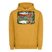Pigment Peanut Butter merry and bright cockapoo Urban Hoodie - RanaPortraitStore