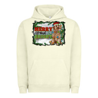 Pigment Pistachio merry and bright cockapoo Urban Hoodie - RanaPortraitStore