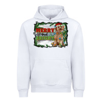 White merry and bright cockapoo Urban Hoodie - RanaPortraitStore