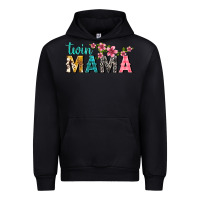 Black twin mama with flowers Urban Hoodie - texasbilliewilder