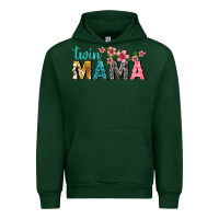 Forest Green twin mama with flowers Urban Hoodie - texasbilliewilder