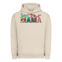 Pigment French Oak twin mama with flowers Urban Hoodie - texasbilliewilder