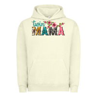 Pigment Pistachio twin mama with flowers Urban Hoodie - texasbilliewilder