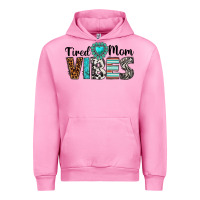 Fuchsia Pink tired mom vibes Urban Hoodie - texasbilliewilder
