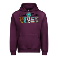 Mauve Wine tired mom vibes Urban Hoodie - texasbilliewilder