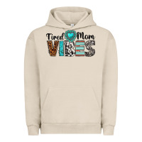 Pigment French Oak tired mom vibes Urban Hoodie - texasbilliewilder